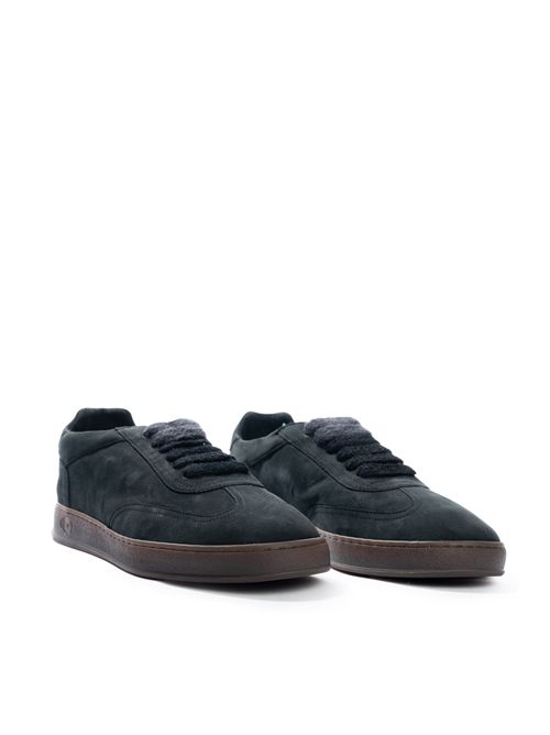 Sneakers Akira Nabuk in suede Nero SOLDINI | 80005 N SL2NERO